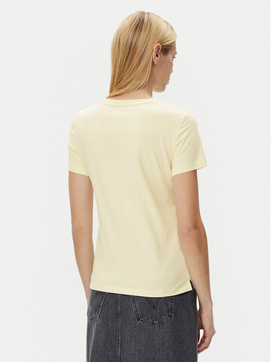 Guess Guess T-Shirt W1YI1B I3Z14 Κίτρινο Regular Fit