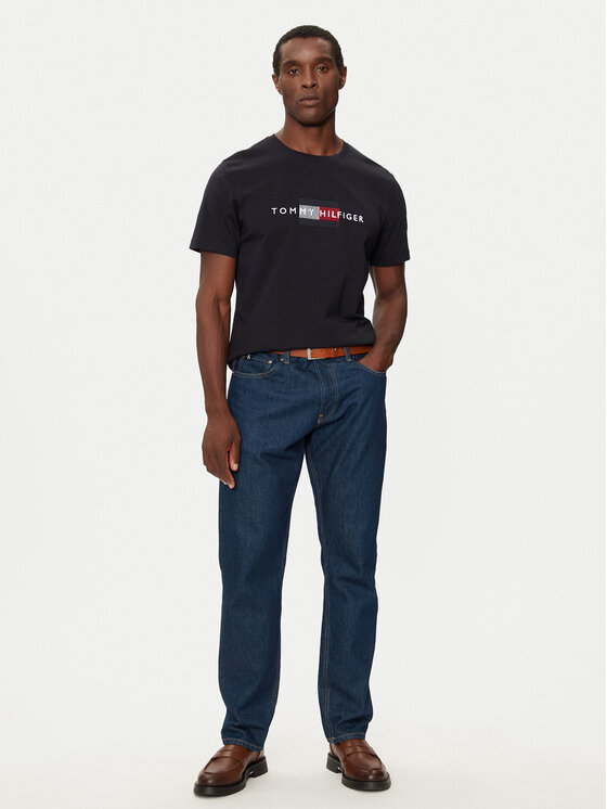 Tommy Hilfiger Tommy Hilfiger Marškinėliai MW0MW36455 Tamsiai mėlyna Regular Fit