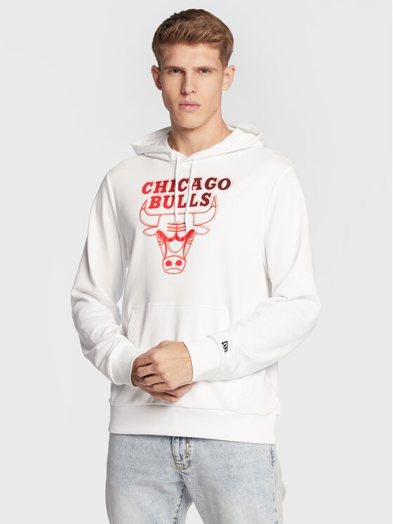 New Era New Era Majica dugih rukava Chicago Bulls NBA Neon Fade 60284691 Bijela Regular Fit