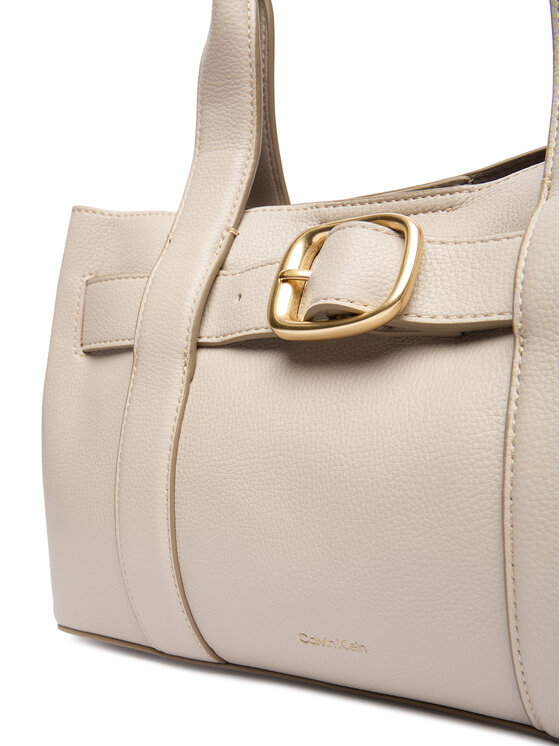 Calvin Klein Calvin Klein Soma Buckle Mini Tote With Strap LV04F3295G Bēšs