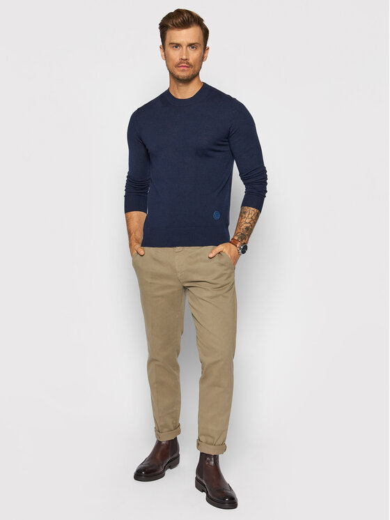 Trussardi Maglione 52M00506 Blu scuro Regular Fit • Modivo.it