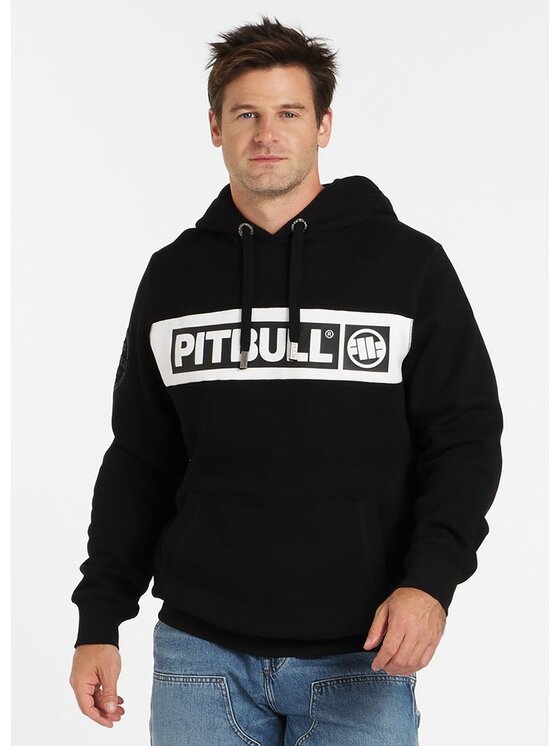 PITBULL PITBULL Bluza Sherwood Czarny Regular Fit