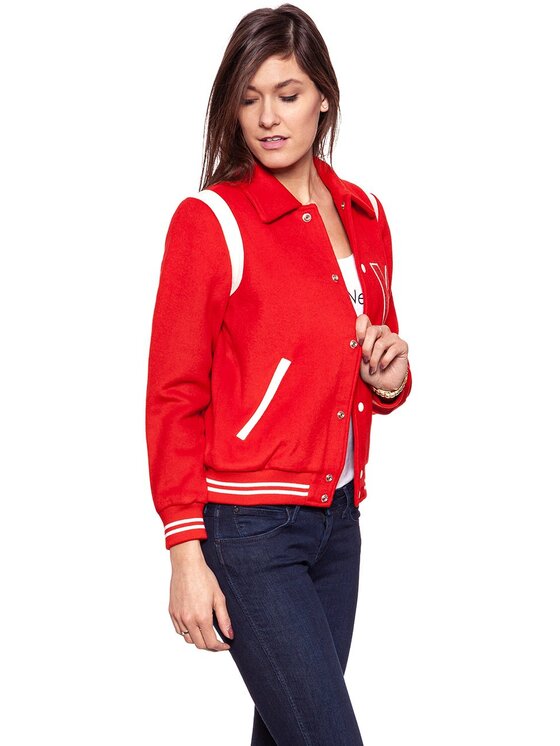 Wrangler Wrangler Kurtka damska BOMBER JACKET Biały Regular Fit