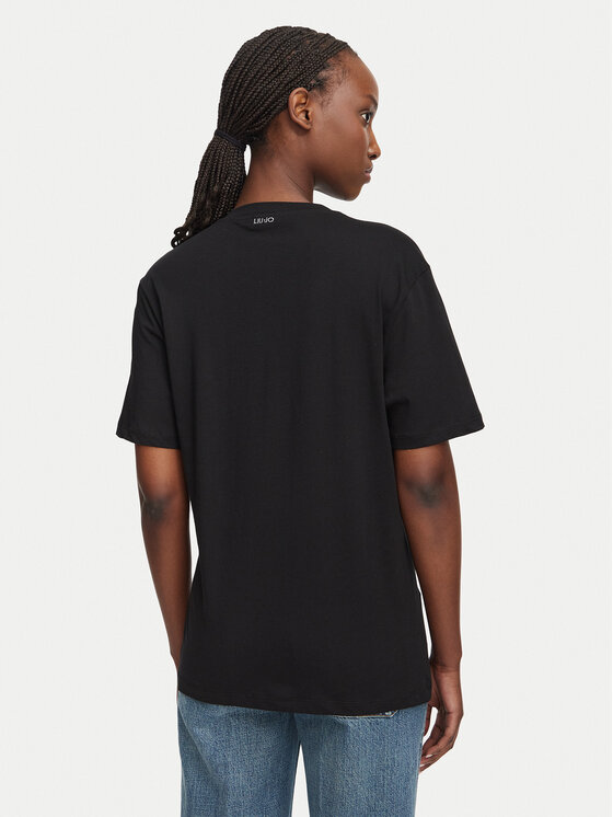 Liu Jo Liu Jo T-Shirt WF6324 J0088 Czarny Regular Fit