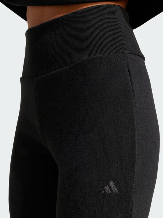 adidas adidas Spodnie materiałowe French Terry Czarny Slim Fit