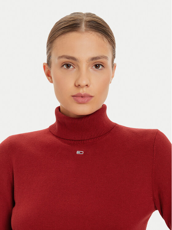 Tommy Jeans Tommy Jeans Dolčevita Essential DW0DW19686 Crvena Regular Fit