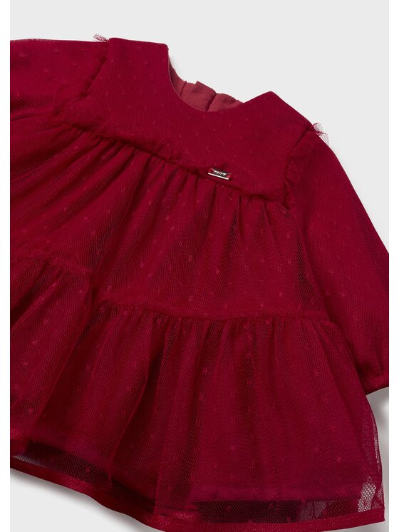 Mayoral Mayoral Elegáns ruha 2805 Piros Regular Fit