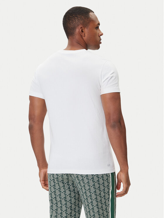 Lacoste Lacoste Tričko TH7712 Biela Regular Fit