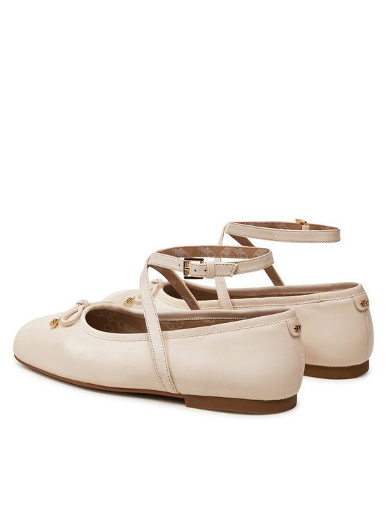 Michael Kors Michael Kors Μπαλαρίνες Collette Leather Ballet Flat 40T4CTFP1L Μπεζ