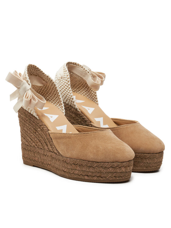 Manebi Manebi Espadrile Hamptons Wedge Espadrilles W 1.6 WV Rjava