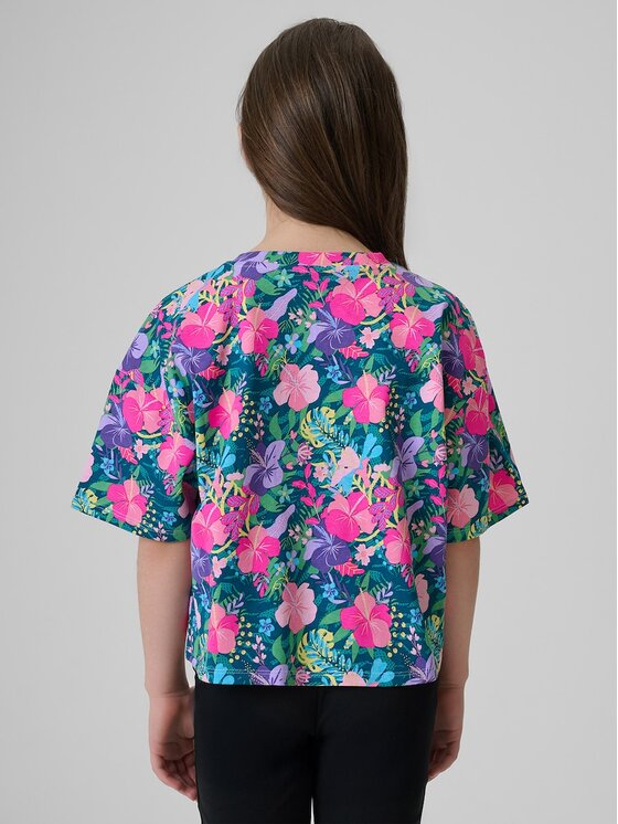 4F 4F T-Shirt 4FJRAW26TTSHF4243-90A Kolorowy Boxy Fit