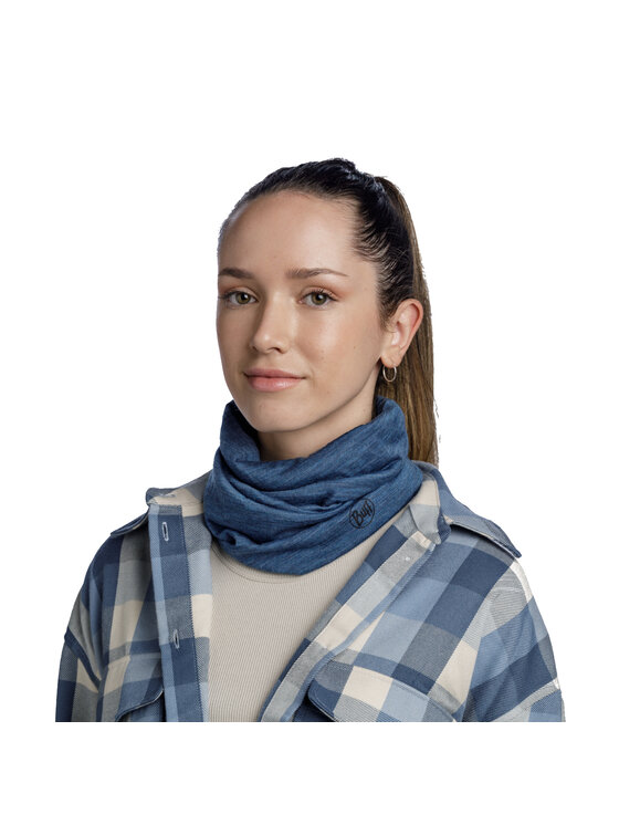 Buff Buff Scaldacollo Buff Merino Lightweight Tube Scarf Blu
