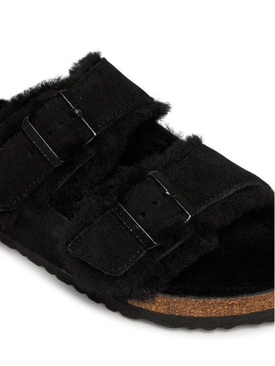 Birkenstock Birkenstock Klapki Arizona Shearling 752661 Czarny