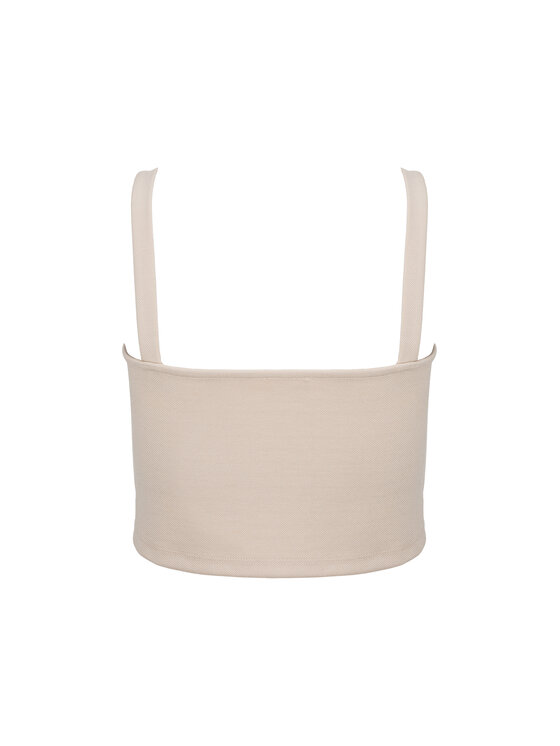 MAI MAI Top RAJA Beżowy Oversize