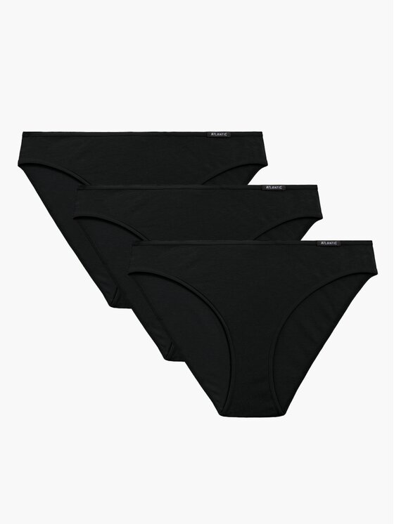 Atlantic Atlantic Figi klasyczne folded elastic sport Czarny