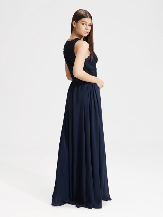 Hey Kyla Hey Kyla Abendkleid 5AG046HK Dunkelblau Regular Fit