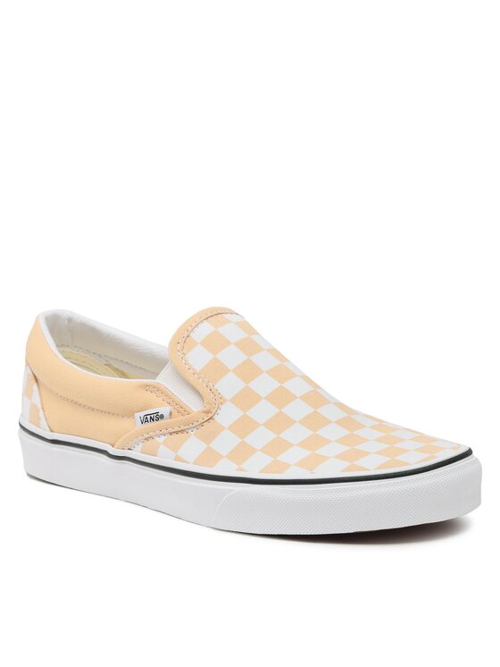 Cream slip deals on vans