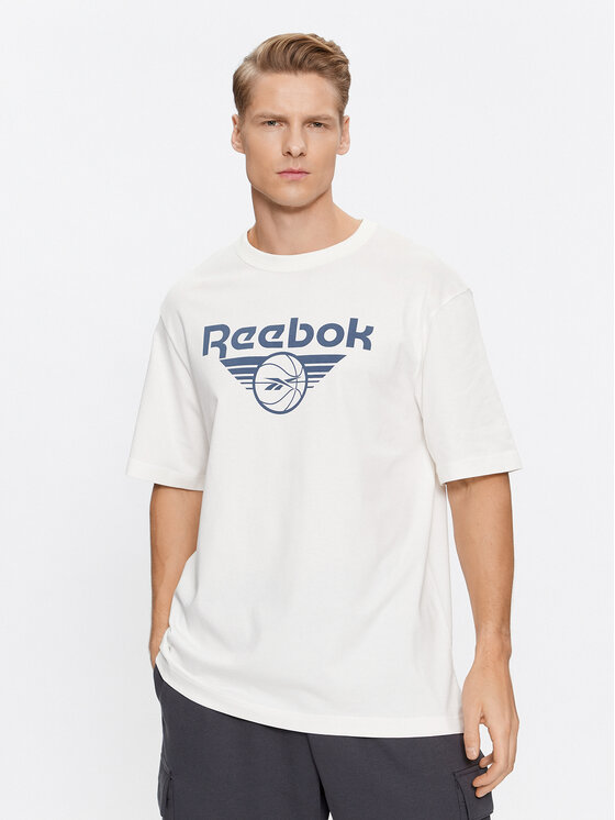 Reebok T-krekls Basketball IL4435 Balts Regular Fit