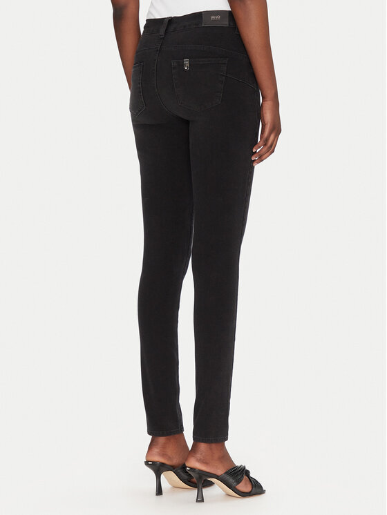 Liu Jo Liu Jo Slim Fit traperice UXX037 D4199 Crna Slim Fit