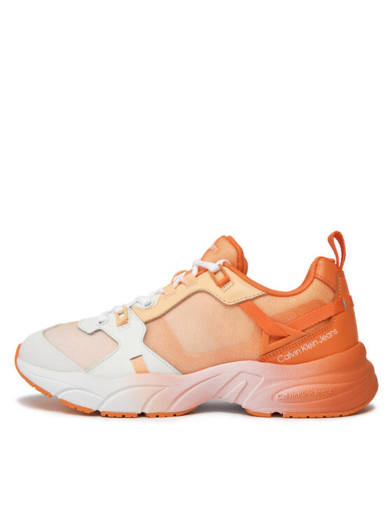 Calvin Klein Jeans Calvin Klein Jeans Superge Retro Tennis Low Lace Mix Ml Sat YW0YW01307 Oranžna