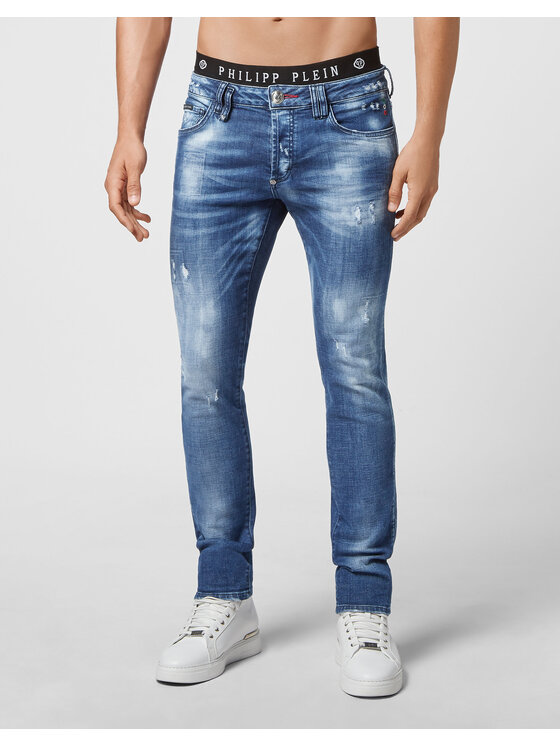 PHILIPP PLEIN PHILIPP PLEIN Jeansy 63 Světle modrá Straight Leg