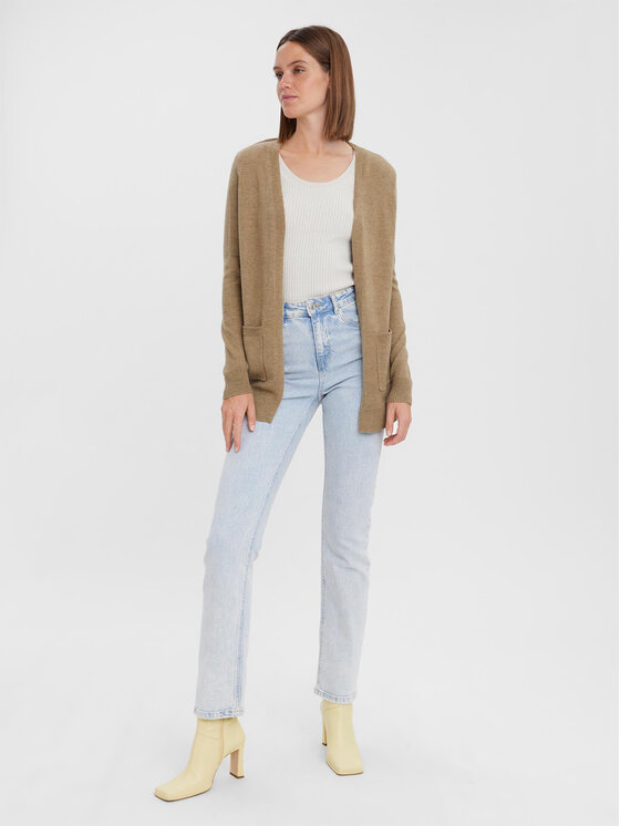 Vero Moda Vero Moda Kardigan 10269434 Bež Regular Fit