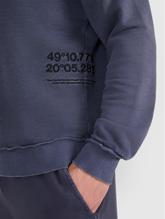4F 4F Bluza HALNY Szary ciemny Regular Fit