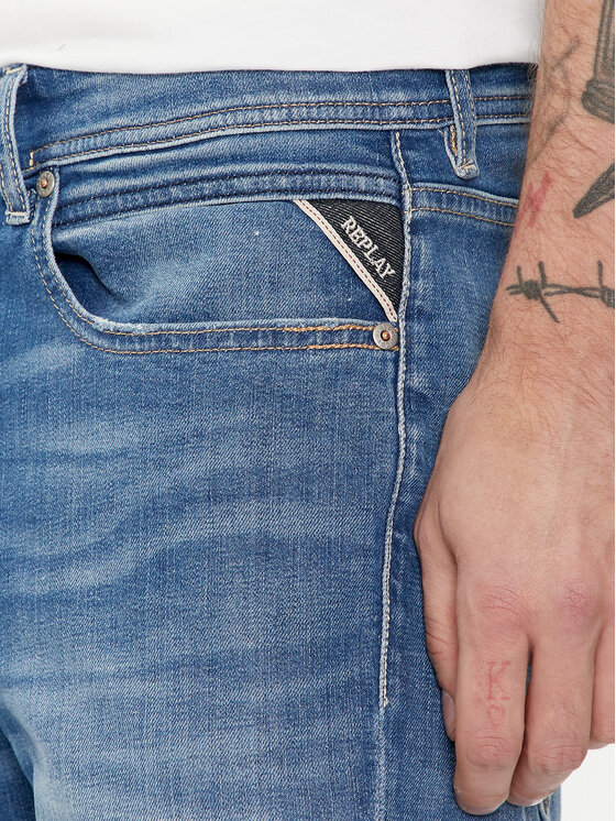 REPLAY Replay Szorty jeansowe M1072 .000.573 Niebieski Regular Fit
