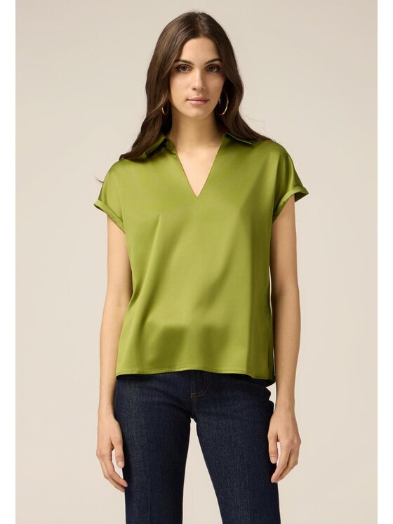 Oltre Oltre Koszula G480J203997N025 Zielony Regular Fit