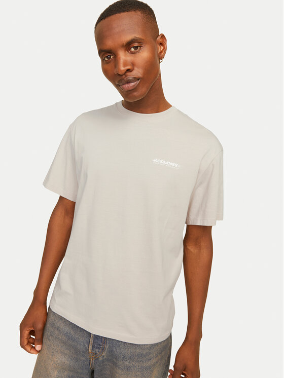 Jack & Jones Jack & Jones Tricou Legacy 12256589 Bej Relaxed Fit