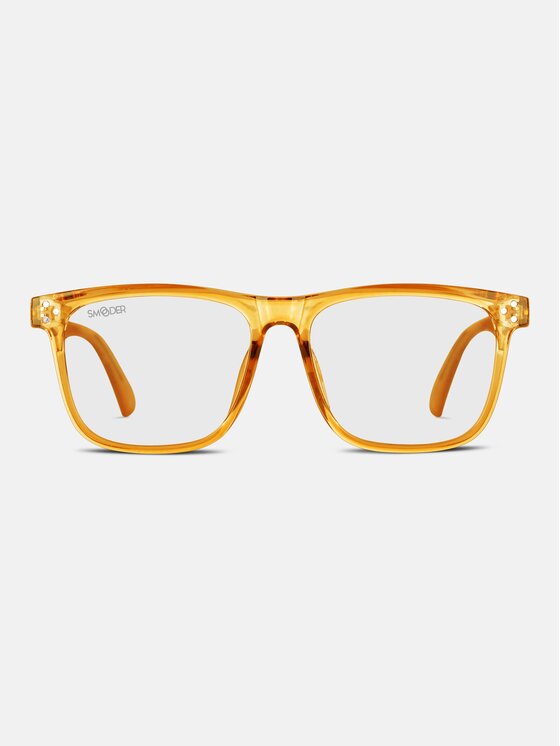 Smooder Smooder Okulary z filtrem blue light Ampere Pomarańczowy