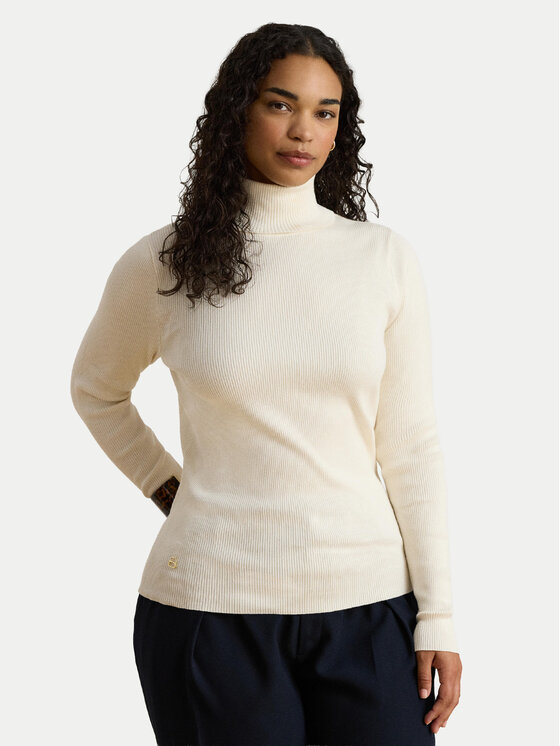 LAUREN RALPH LAUREN LAUREN RALPH LAUREN Bluză cu gât 200B22258001 Crem Slim Fit