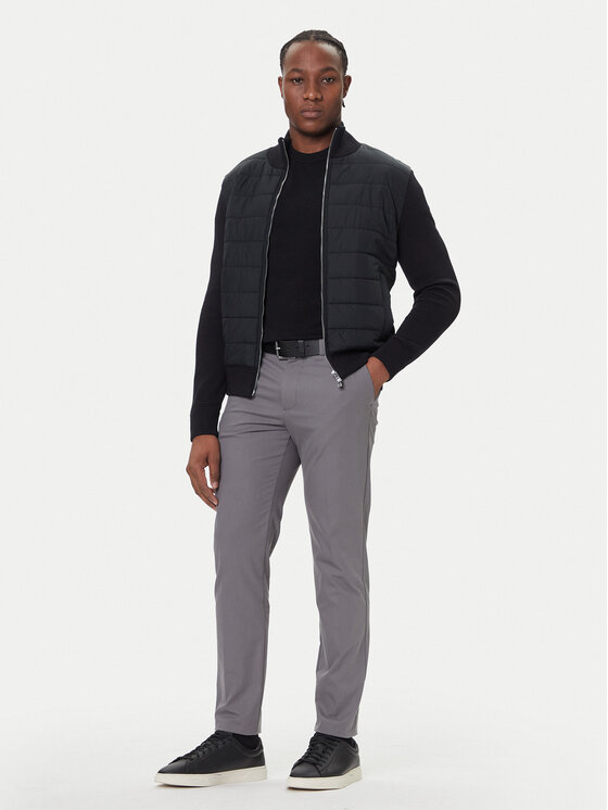BOSS BOSS Chino nohavice P-Kaiton1 50543945 Sivá Slim Fit