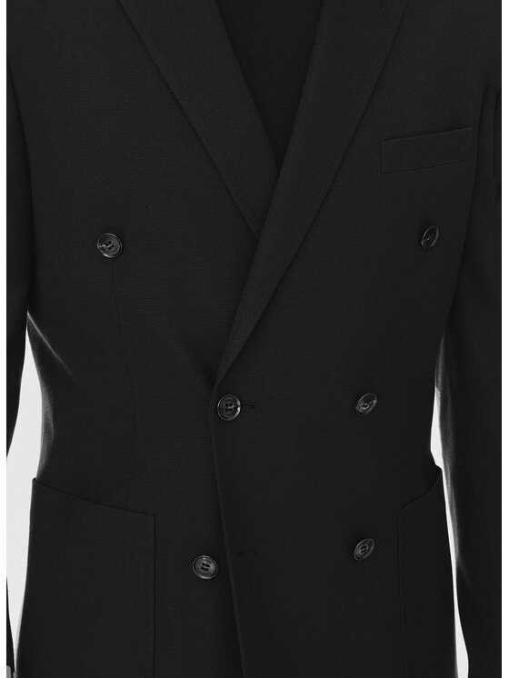 Pako Lorente Pako Lorente Marynarka P24WF-3X-007 Czarny Slim Fit