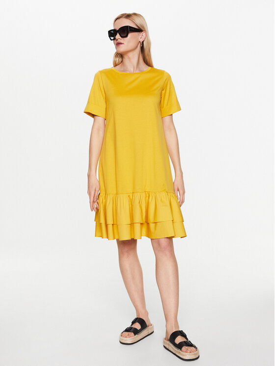 Weekend Max Mara Weekend Max Mara Rochie de zi Vanna 2356210331 Galben Regular Fit