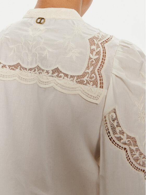 TWINSET TWINSET Särk 241TT2081 Valge Regular Fit