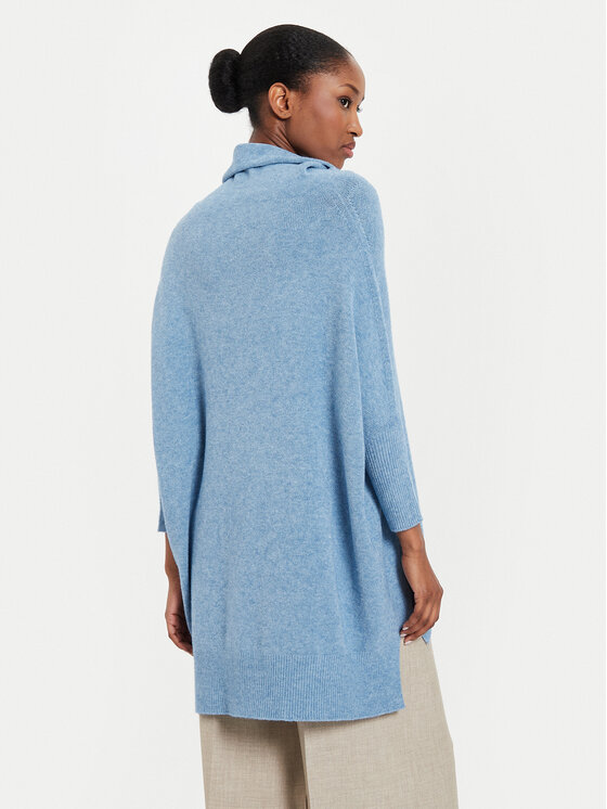 Kontatto Kontatto Rollkragenpullover 3M0140 Blau Relaxed Fit