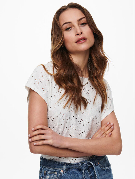 ONLY ONLY Blusa Smilla 15231005 Bianco Regular Fit