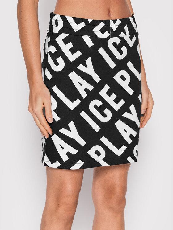 Ice Play Ice Play Спідниця-олівець 22I U2M0 C071 6322 S911 Чорний Slim Fit