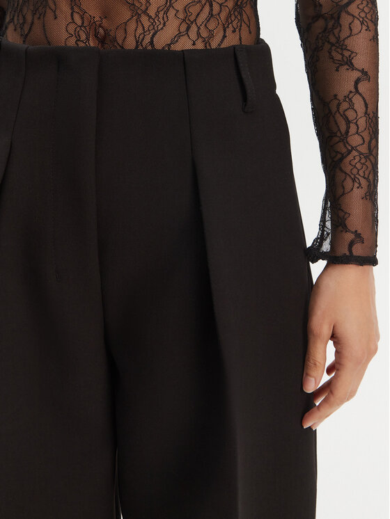 JACQUEMUS JACQUEMUS Kalhoty z materiálu Le Pantalon Ovalo 24E241PA0791718 990 Černá Regular Fit