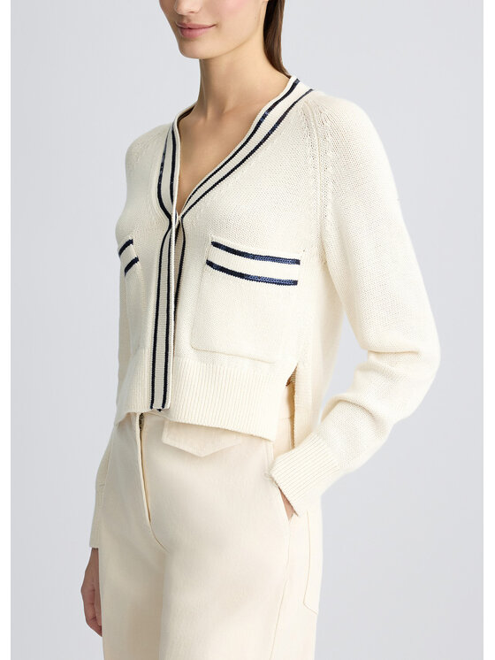 Liu Jo Liu Jo Cardigan CA5110MS016M9090 Bianco Regular Fit