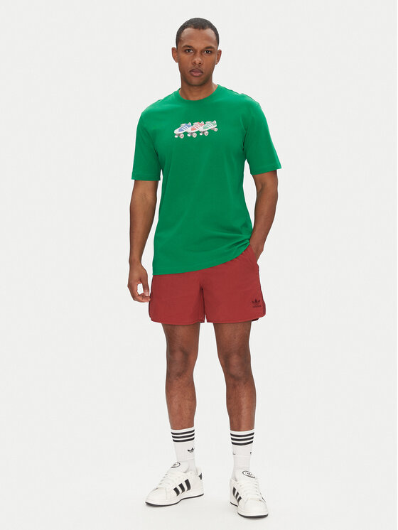 adidas adidas Marškinėliai Roller JP4493 Žalia Regular Fit
