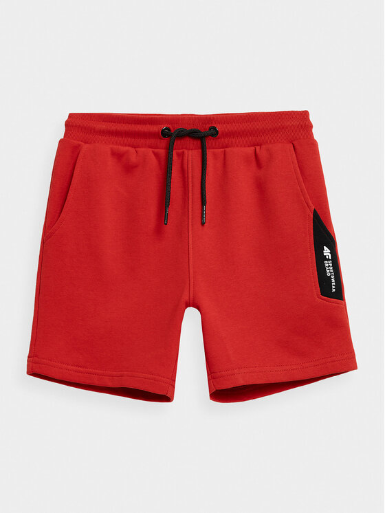 4F 4F Sportske kratke hlače 4FJSS23TSHOM049 Crvena Regular Fit