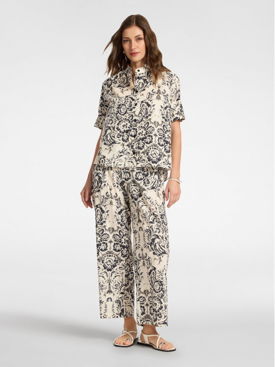 Elena Mirò Elena Mirò Camicia 5011P100320N001 Nero Boxy Fit