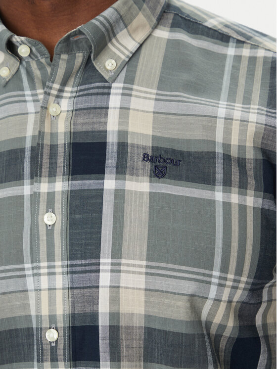 Barbour Barbour Marškiniai Kidd MSH5295TE31 Žalia Tailored Fit