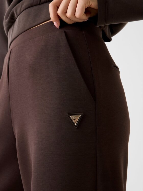 Guess Guess Штани з тканини 166071 Коричневий Slim Fit