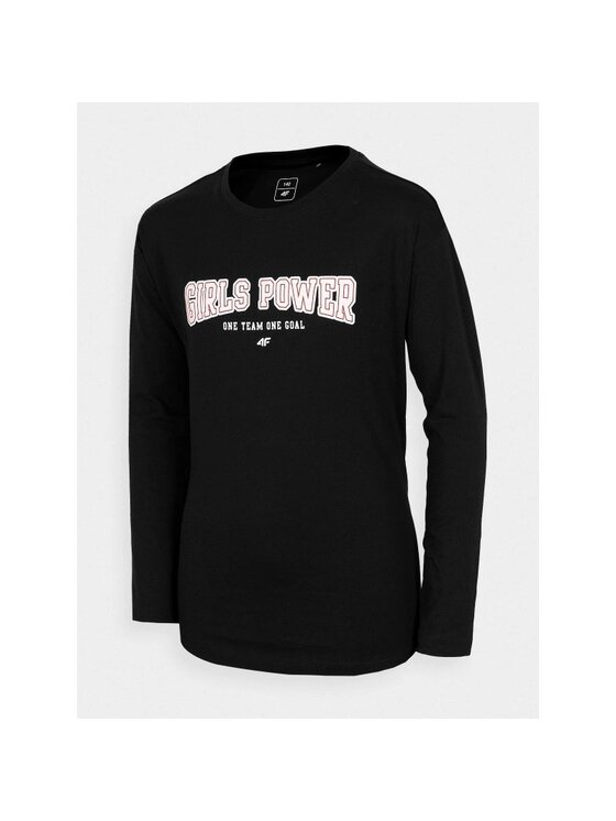4F 4F Longsleeve HJZ22JTSDL002-20S Czarny Regular Fit
