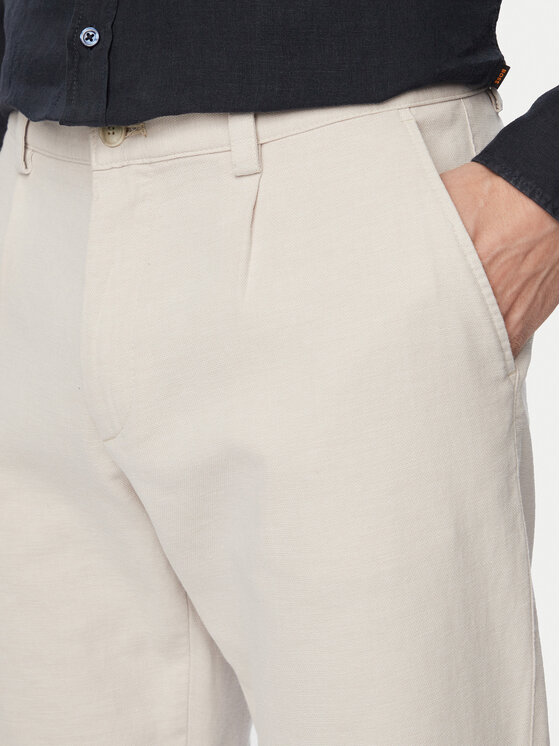 BOSS BOSS Чіноси 50559158 Кремовий Tapered Fit