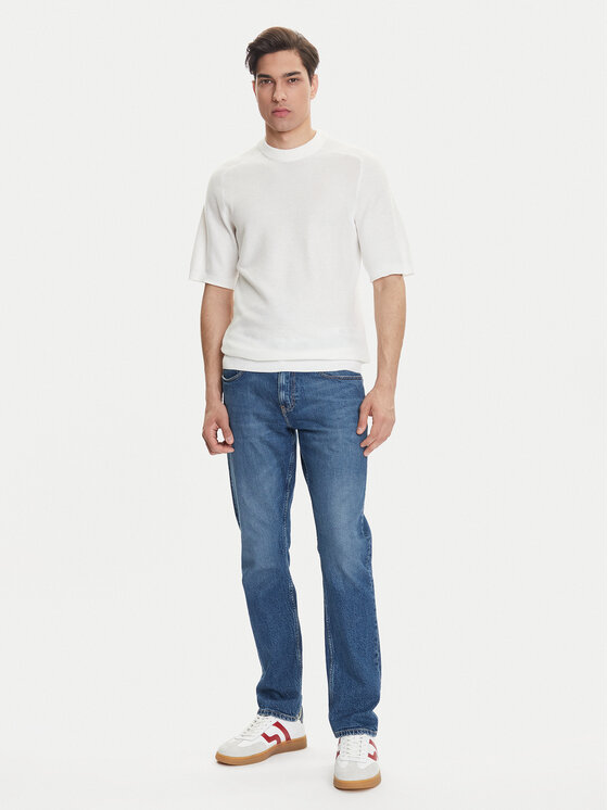BOSS BOSS Pullover Kencel 50545678 Weiß Regular Fit