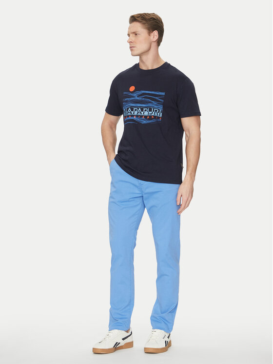 Napapijri Napapijri T-shirt S-Buti NP0A4INM Tamnoplava Regular Fit